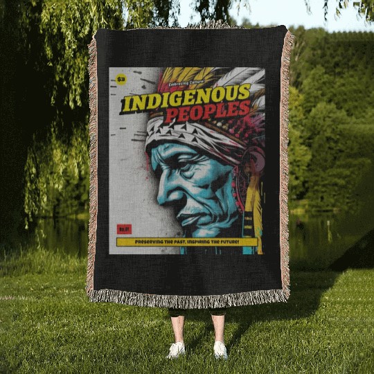 Indigenous Peoples Embracing Culture Woven Blankets