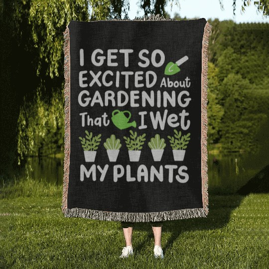 Gardening Garden Plants Woven Blankets