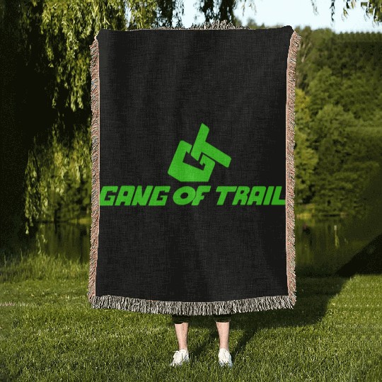 Gang of trail Green neon Woven Blankets