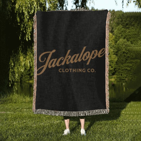 Jackalope Clothing Co Logo Woven Blankets