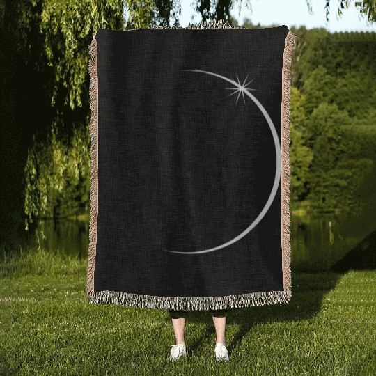 Eclipse Solar System Clothing Science Woven Blankets
