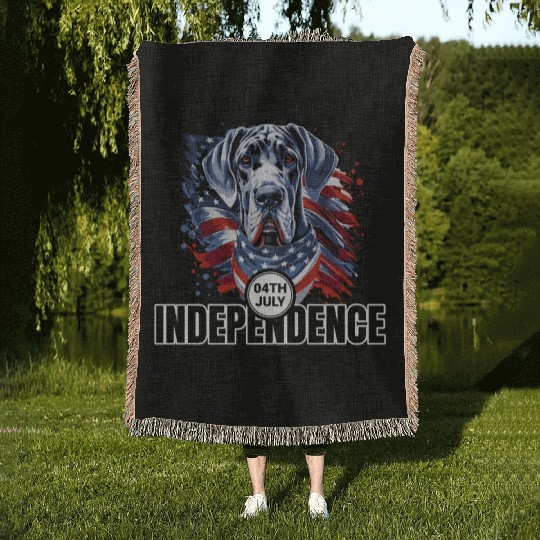 Pennsylvania's Official State Dog: Great Dane Woven Blankets