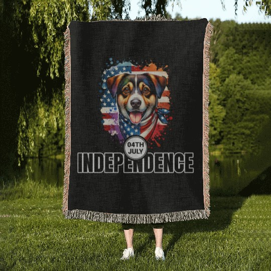 Washington D.C.'s State Dog: The Mixed Breed Woven Blankets