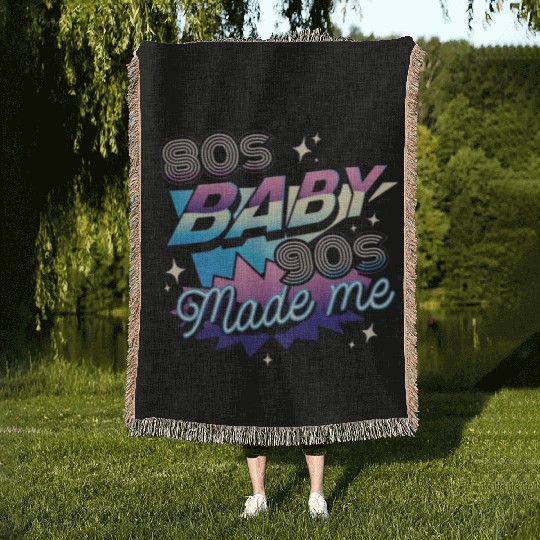 80s music,80s fashion lovers Woven Blankets