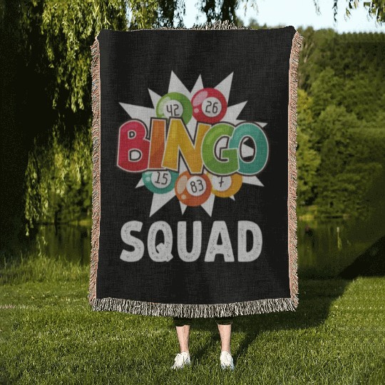Bingo Squad Woven Blankets