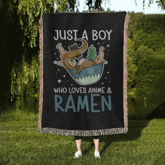Ramen Lover Japanese Noodle Soup Ramen Woven Blankets