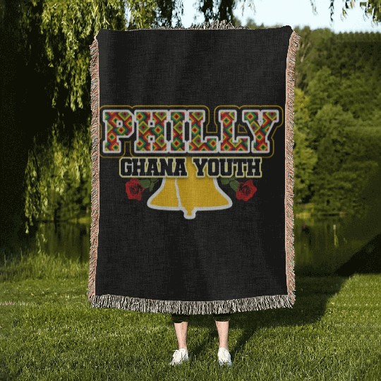 Philly Ghana Youth Bell Rose Woven Blankets