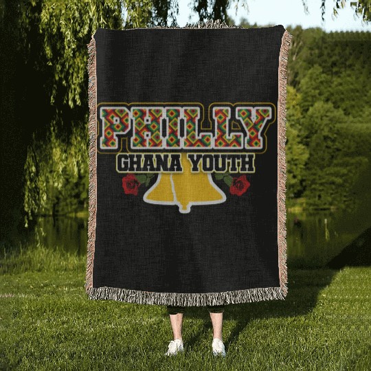 Philly Ghana Youth Bell Rose Woven Blankets