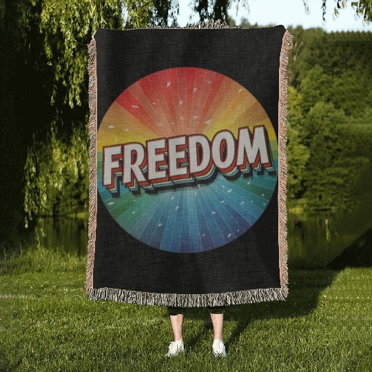 LGBTQ Freedom Woven Blankets
