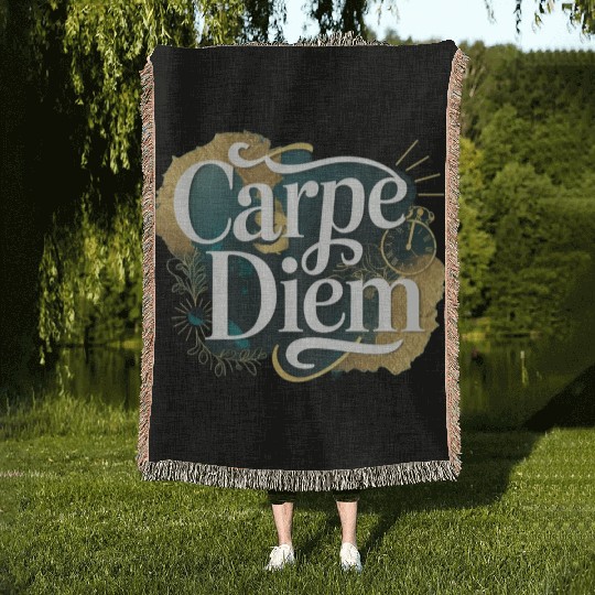 Carpe Diem Woven Blankets