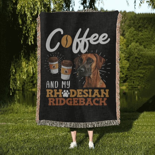 Rhodesian Ridgeback and Coffee Ridgeback Woven Blankets