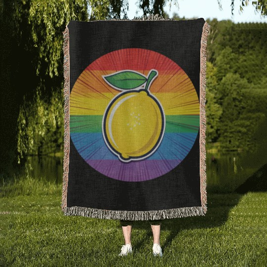 LGBTQ Lemon Woven Blankets