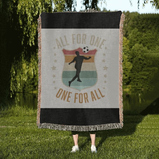 Soccer Team Spirit Woven Blankets