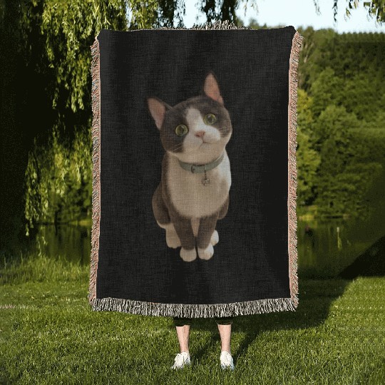 Cute kittens Woven Blankets
