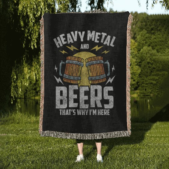 Heavy Metal Hard Rock Death Metal Woven Blankets