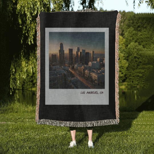 Mono Enterprises "Travels" Los Angeles Woven Blankets