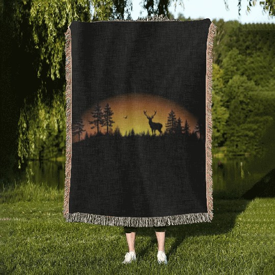 Sunset Wilderness Woven Blankets