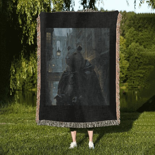 Funny Graphic Capybara Gifts Woven Blankets