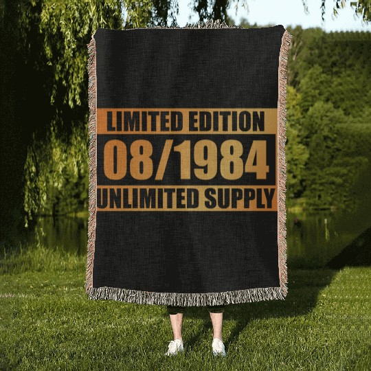 40th birthday Limited Edition - ꝏ Supply 08/1984 Woven Blankets