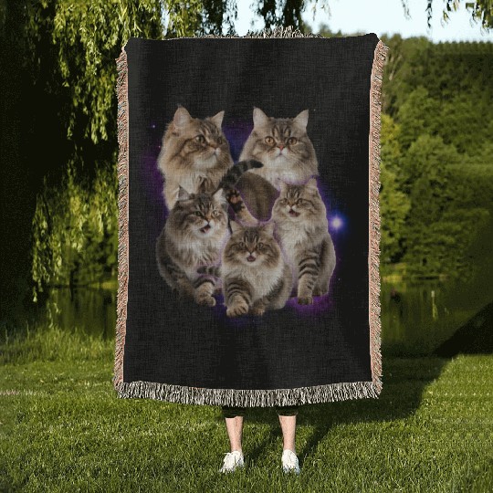Persian Cat Pet Animals Lover Design Woven Blankets