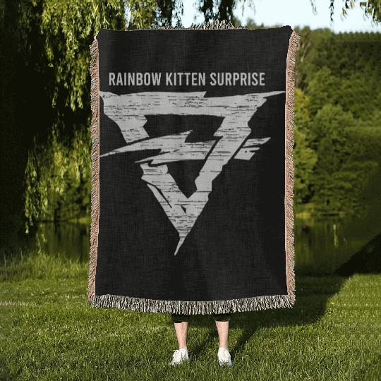 Rainbow Kitten Surprise Indie Band Tribute Woven Blankets