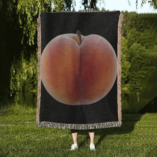 Peach Realistic Woven Blankets