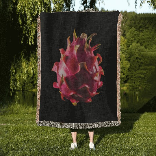 Dragon Fruit Realistic Woven Blankets