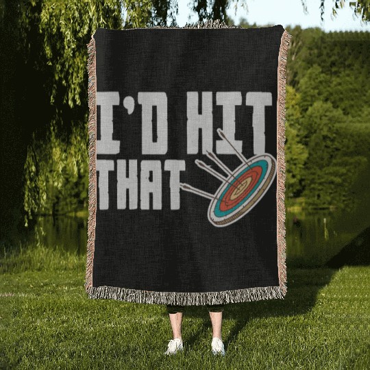 Archery Archer Woven Blankets