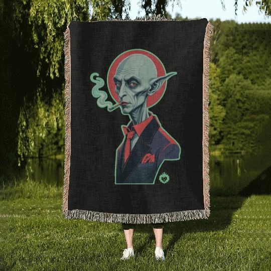 NOSFERATU WEED Woven Blankets