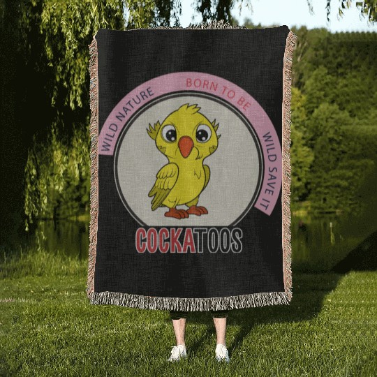 Wild Nature - Born to Be Wild Save It Woven Blankets