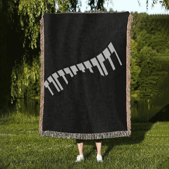 Music Clef Note Keyboard Piano Keys Party Treble Woven Blankets