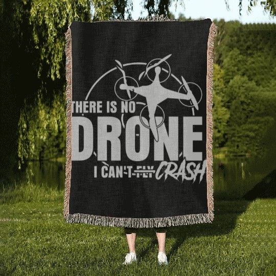 Drone Crash Quadrocopter FPV Drones Woven Blankets