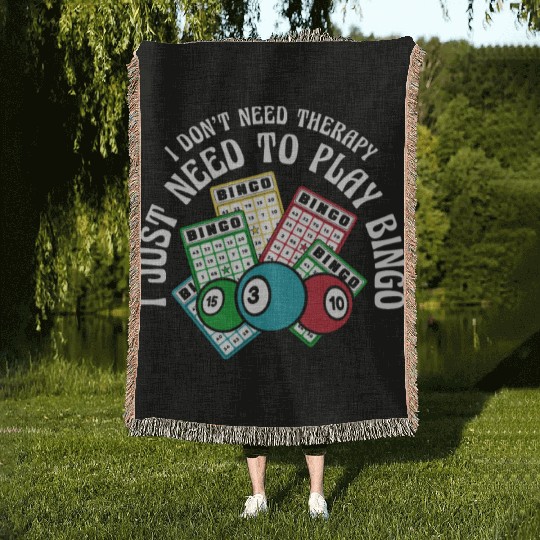 I Just Need To Play Bingo Daubers Professional Woven Blankets