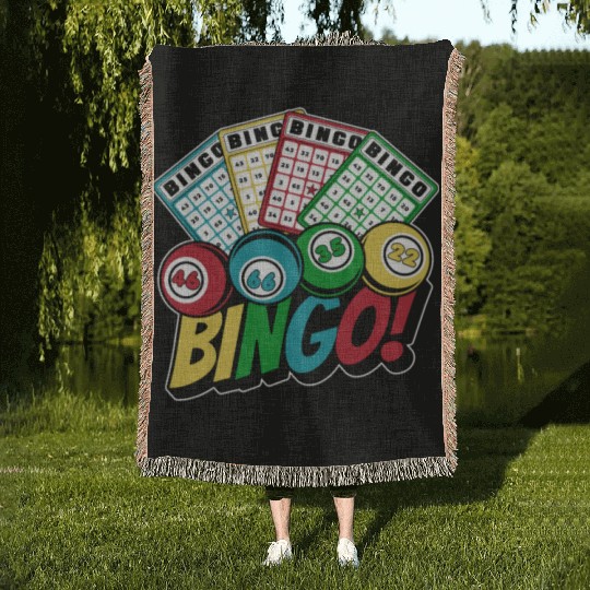 Daubers Professional Caller Bingo Lover Bingo Woven Blankets