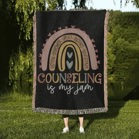 Back to School Counselor Woven Blankets Counseling