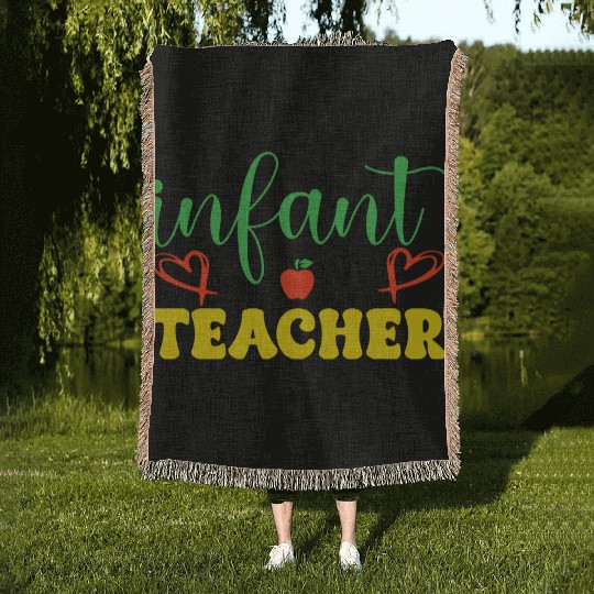 infant teacher Woven Blankets