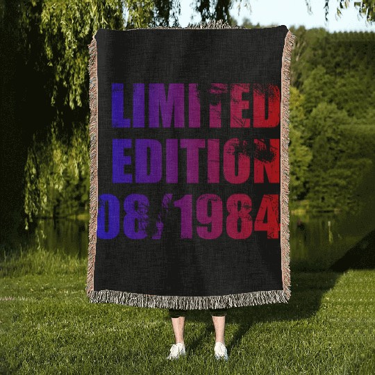 40th birthday Limited Edition 08/1984 Woven Blankets