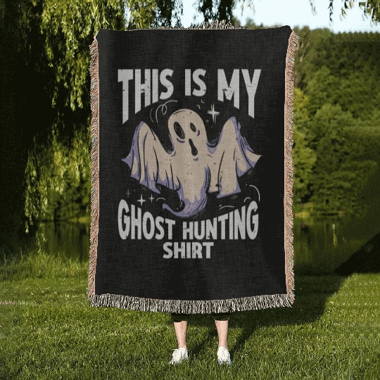 This Is My Ghost Hunting Woven Blankets Paranormal Hunter