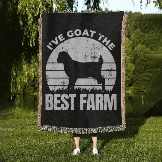 I've Goat the Best Farm Woven Blankets