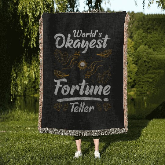 Fortune Teller Crystal Ball Spiritual Narrator Woven Blankets