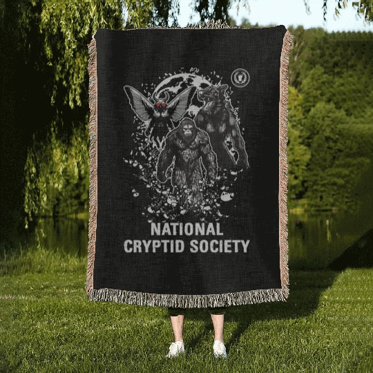 National Cryptid Society Cryptid Monsters Woven Blankets