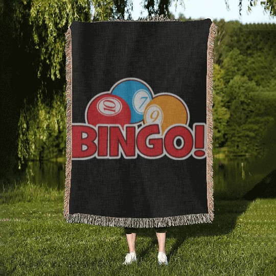 Professional Caller Daubers Bingo Lover Bingo Woven Blankets