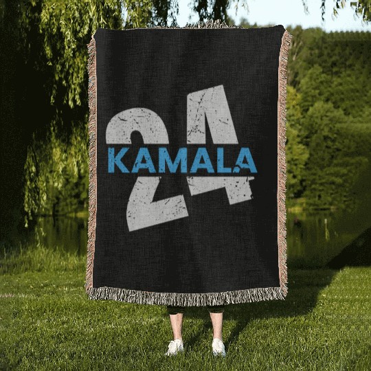 Kamala Harris for President 2024 Woven Blankets
