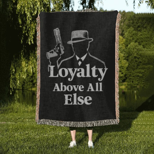 Mobster Gangster Mafia Organized Crime Boss Woven Blankets