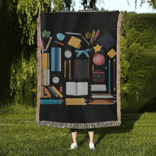 Back to school Woven Blankets