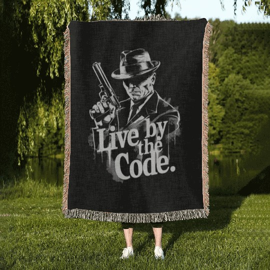 Mobster Gangster Mafia Organized Crime Boss Woven Blankets
