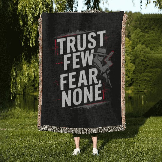 Mobster Gangster Mafia Organized Crime Boss Woven Blankets