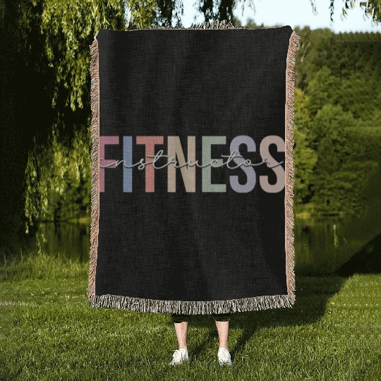Fitness Instructor Fitness Coach Gym Workout Woven Blankets