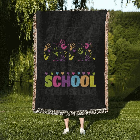 School Counselor Just A Girl Who Woven Blankets