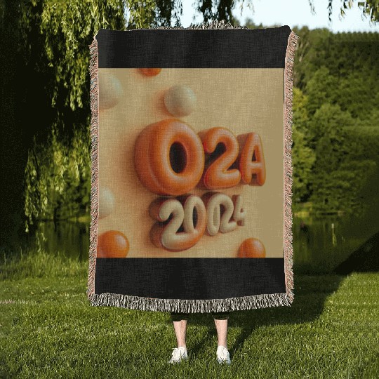 Typography Woven Blankets